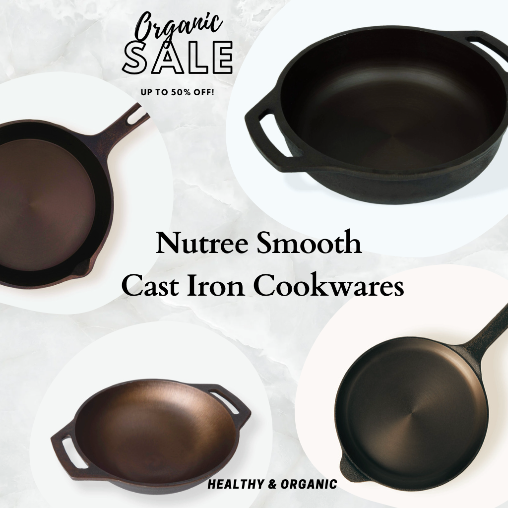 Nutree Smooth Cast Iron Cookware - Sale